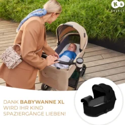Kinderwagen 3in1 YOXI schwarz