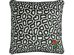 Kissen BLACK GRAPHIC ROSE