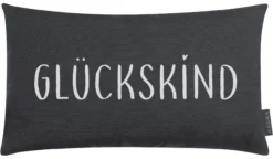 Kissen GLÜCKSKIND anthrazit