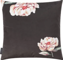 Kissenhülle FLORES schwarz