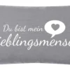 Kissen LIEBLINGSMENSCH grau