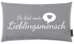 Kissen LIEBLINGSMENSCH grau