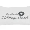Kissen LIEBLINGSMENSCH weiß