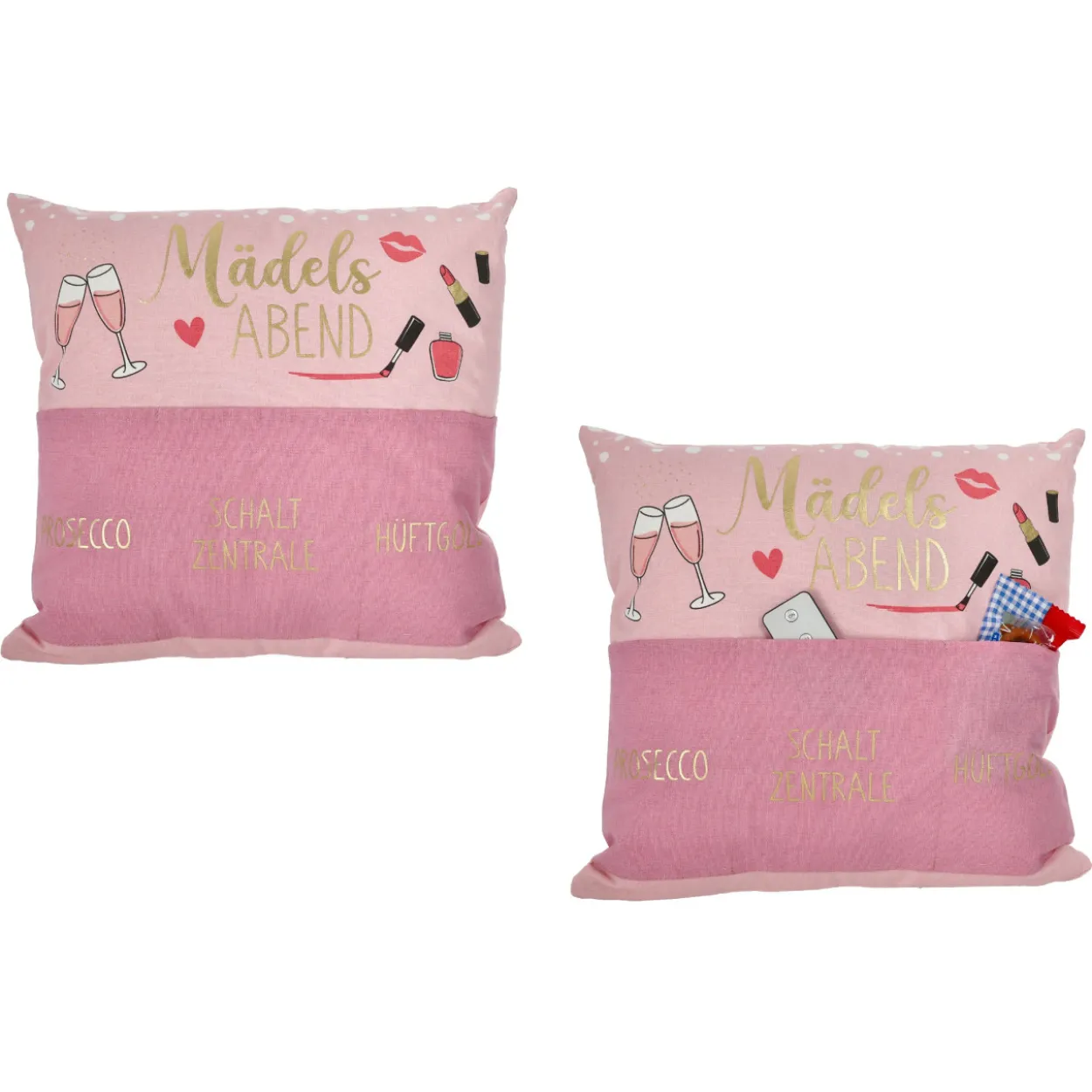 Kissen MÄDELSABEND rosa