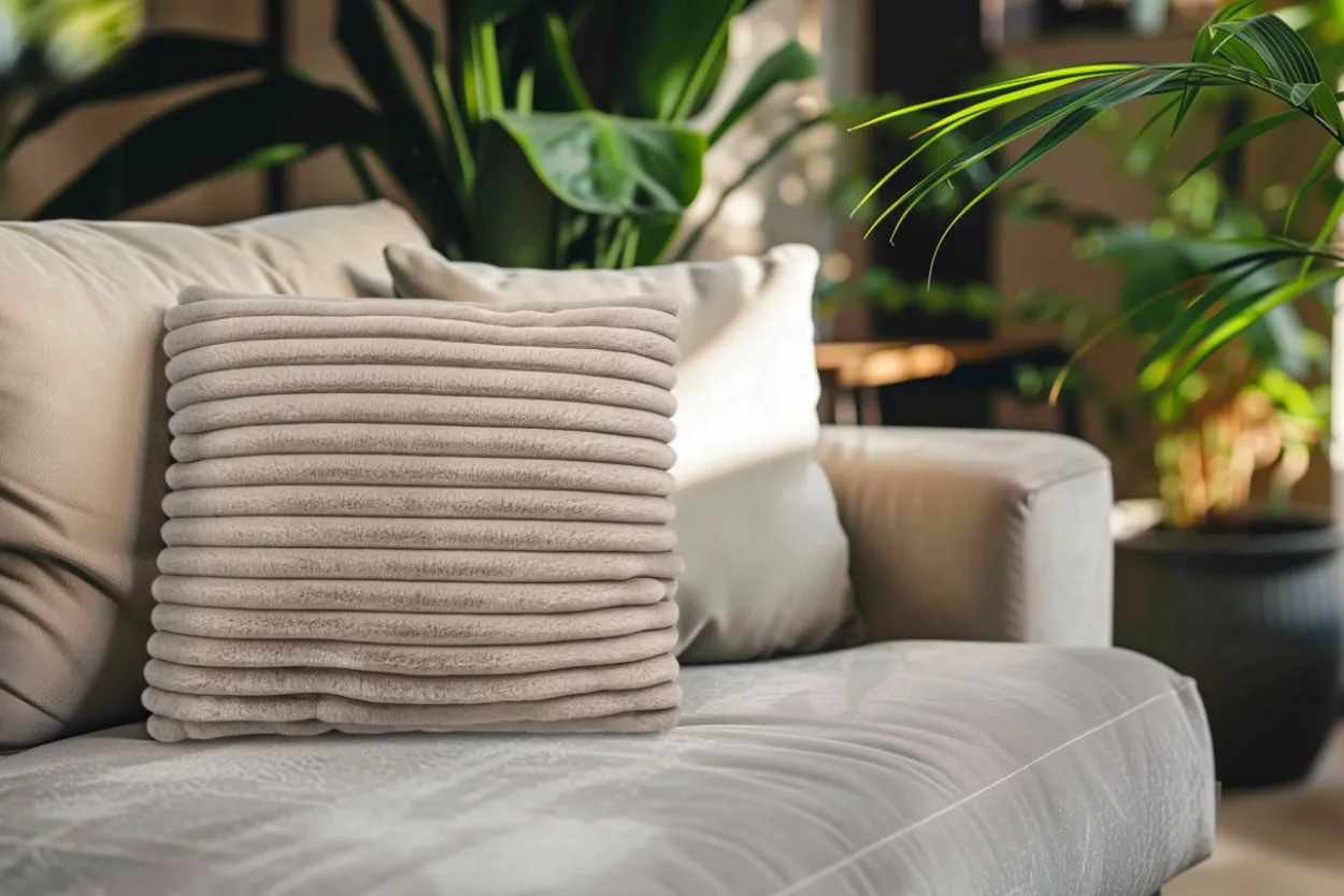 Kissen PLUSH taupe