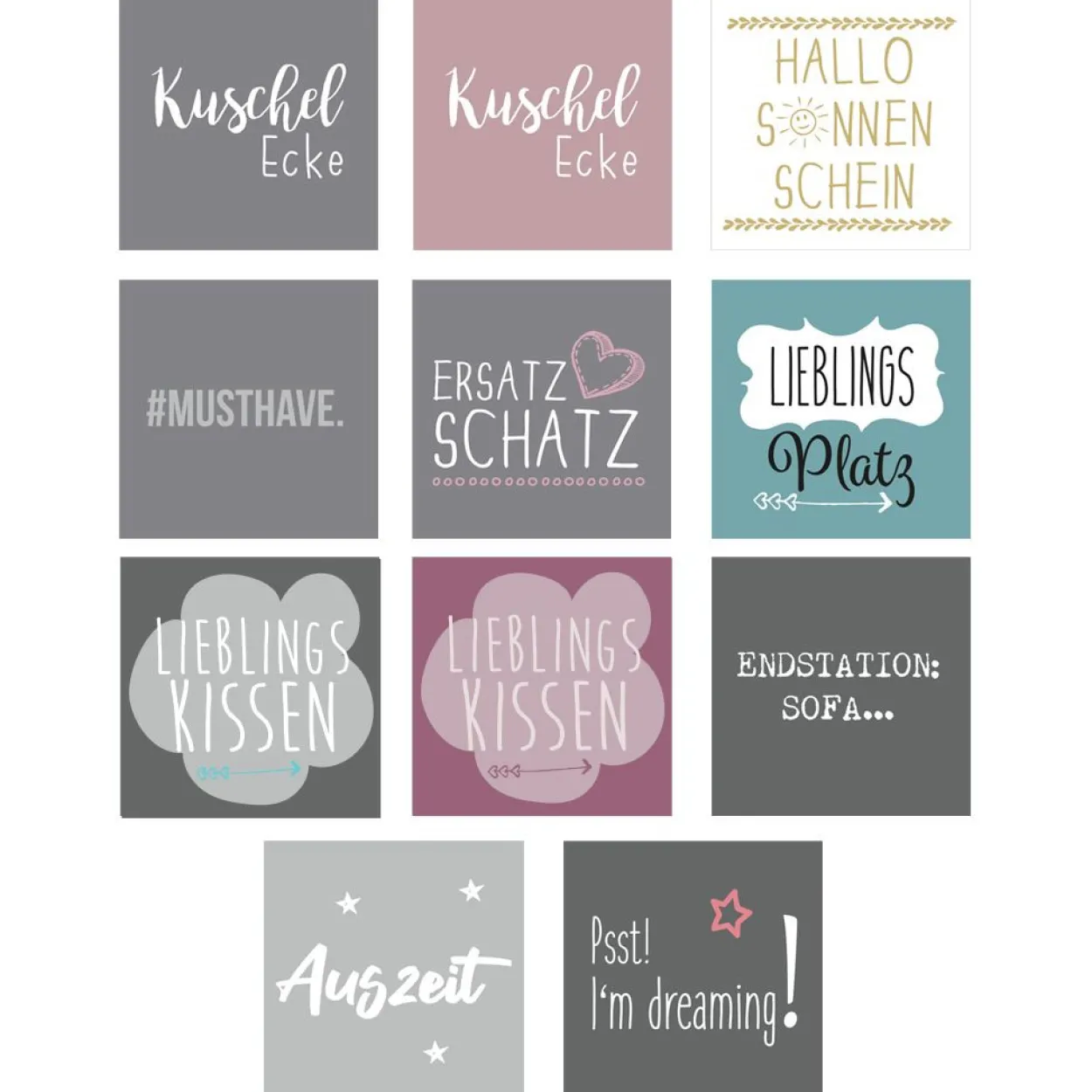 Kissen SPRÜCHE