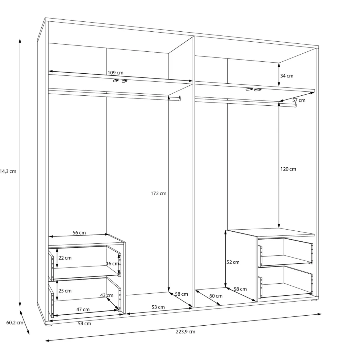 Kleiderschrank ALDA
