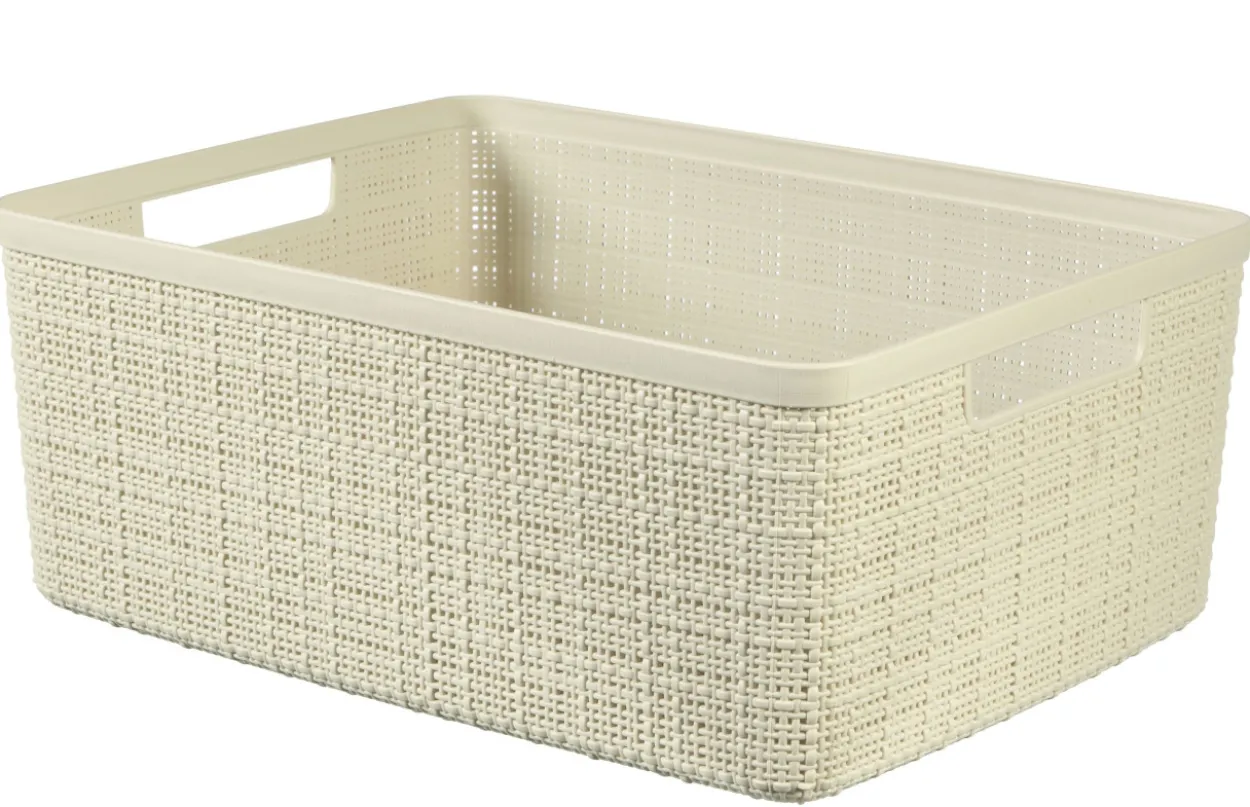 Korb JUTE weiß