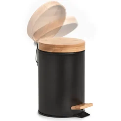Kosmetikeimer BAMBUS schwarz