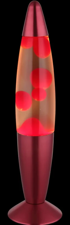 Lavaleuchte LED BUBBLE rot