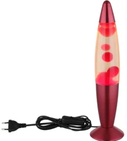 Lavaleuchte LED BUBBLE rot