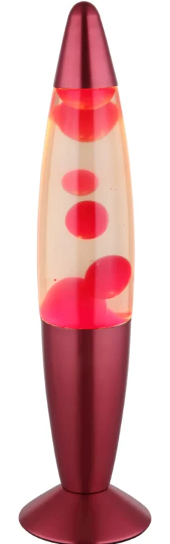 Lavaleuchte LED BUBBLE rot