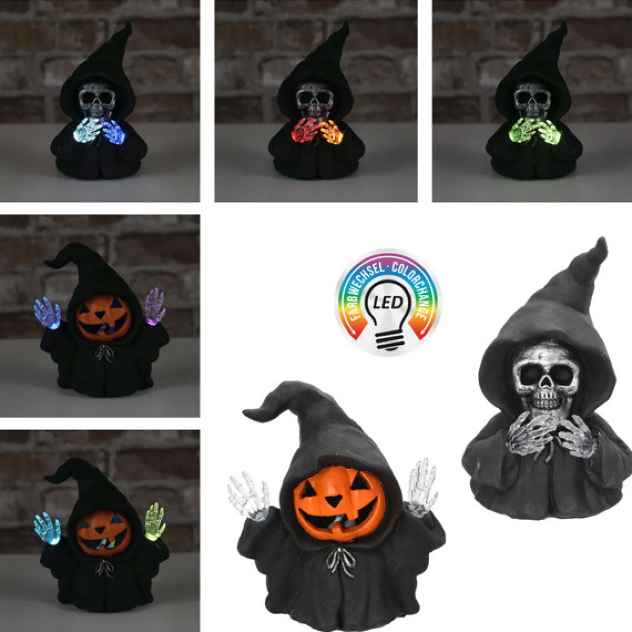 Leuchtfigur HALLOWEEN SKULL