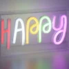 Leuchtobjekt HAPPY LED NEON