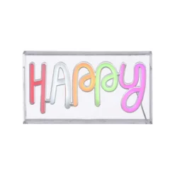 Leuchtobjekt HAPPY LED NEON