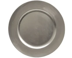 Platzteller GLOSSY silber