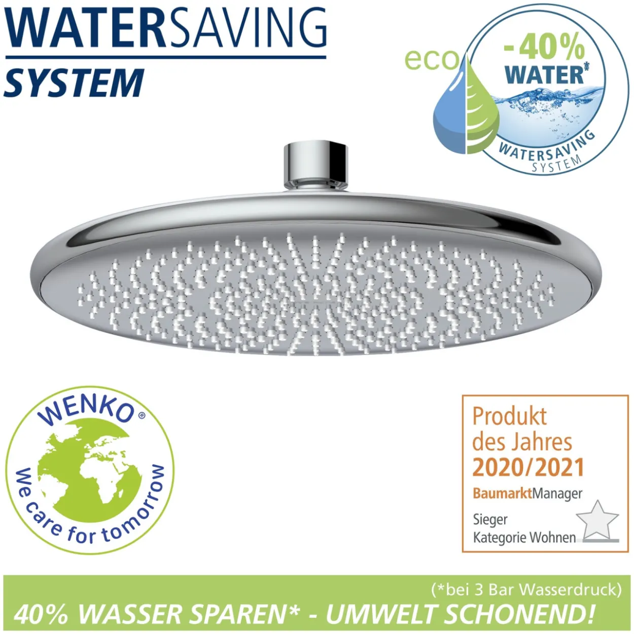 Regenduschkopf WATERSAVING