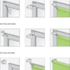 Rollo KLEMMFIX grau 60x160cm