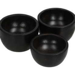 Schale WOOD schwarz