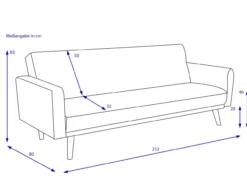 Schlafsofa HINATA