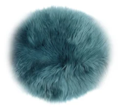 Sitzkissen LAMMFELL blau