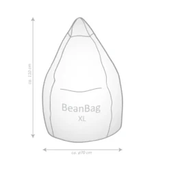 Sitzsack BeanBag FANKURVE XL