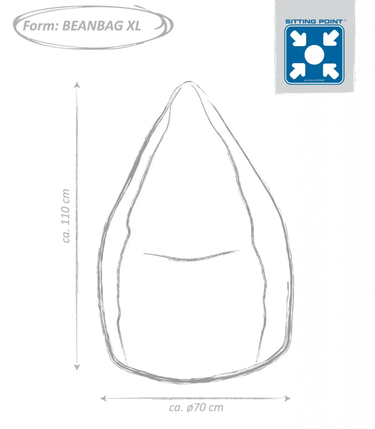 Sitzsack EASY XL