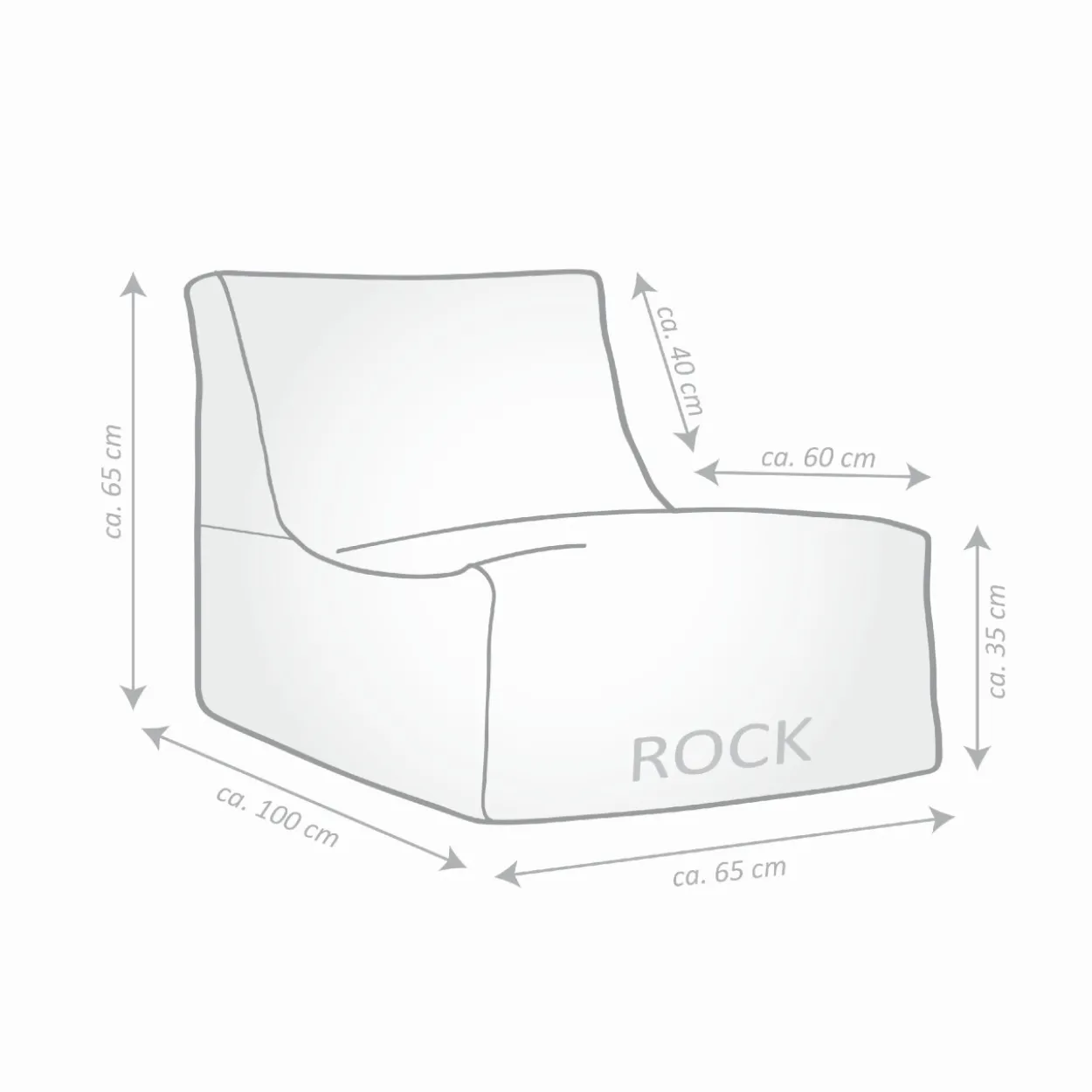 Sitzsack SANTORIN ROCK