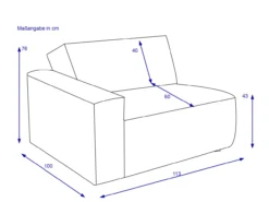 Sofaelement SANSIBAR PADBORG