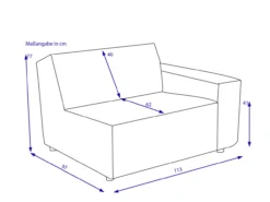Sofaelement SANSIBAR WESTERLAND