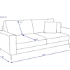 Sofa 3 Sitzer BELMIRA