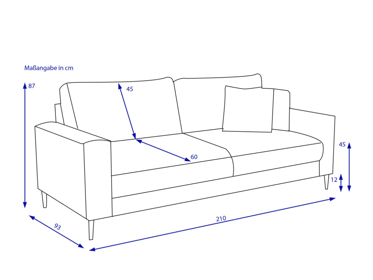 Sofa 3 Sitzer BELMIRA