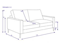 Sofa 2-Sitzer BOLKO