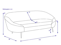 Sofa 3-Sitzer DROP KANYA