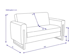 Sofa 2 Sitzer JOSCHA