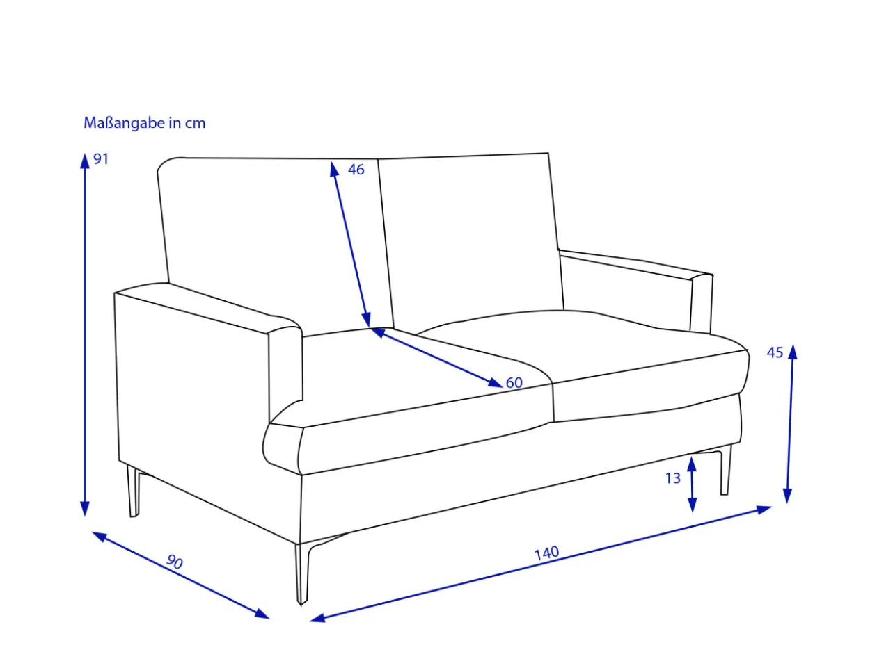 Sofa 2 Sitzer KALVIN