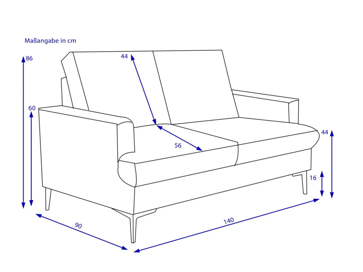 Sofa 2-Sitzer KALVIN
