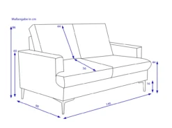 Sofa 2-Sitzer KALVIN
