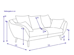 Sofa 2-Sitzer LIVIN PATRAS