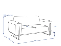 Sofa 2 Sitzer MUNIR