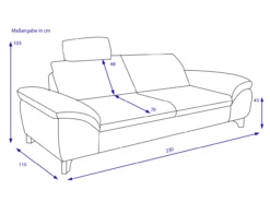 Sofa 3-Sitzer PALJA