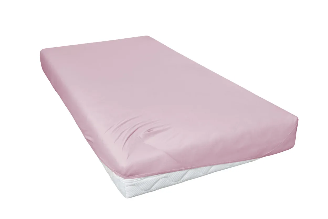 Spannbettlaken 100x200 mauve
