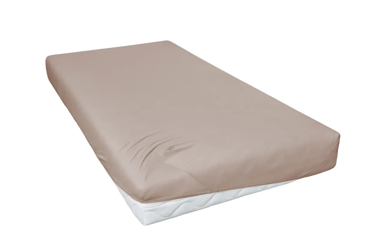 Spannbettlaken 100x200 taupe