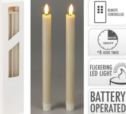 Stabkerze LED IVORY