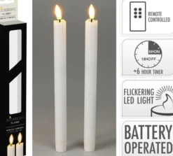 Stabkerze LED WHITE