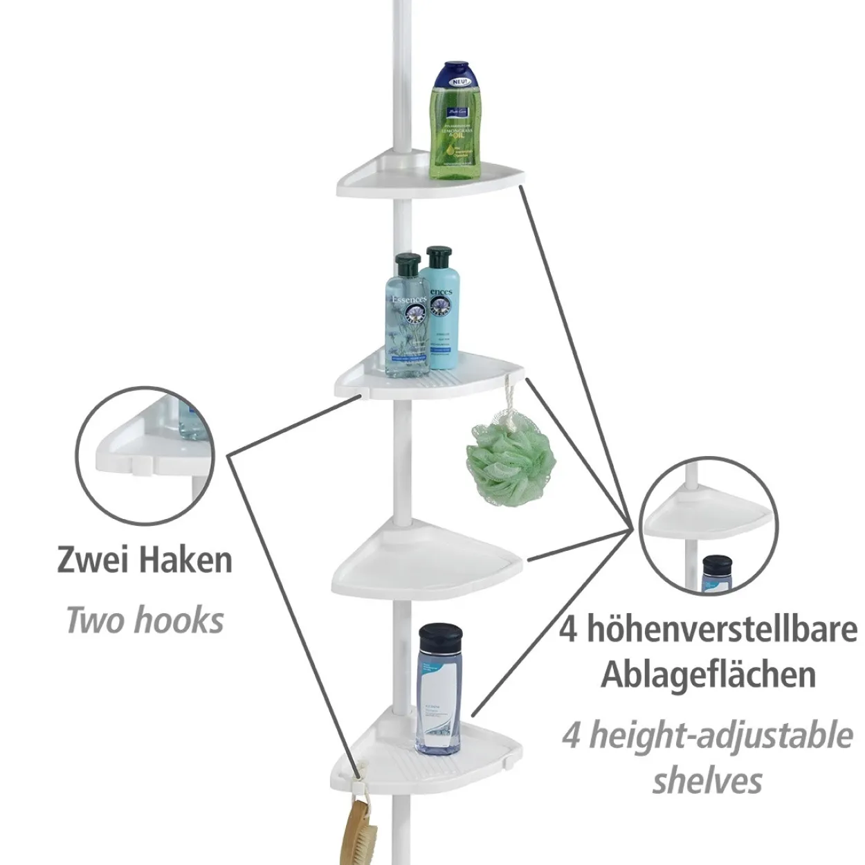 Teleskop-Duschregal COMPACT