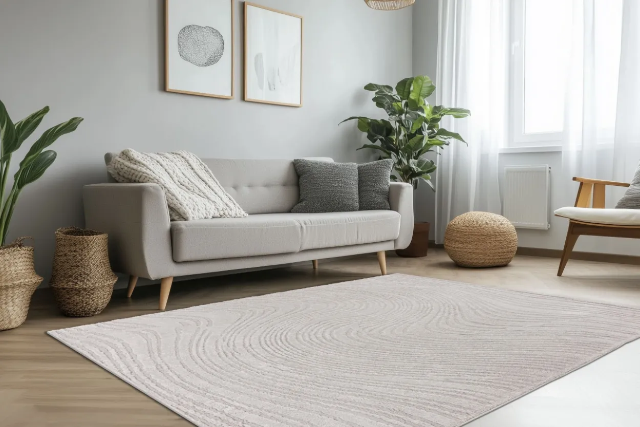 Teppich LOTUS silber