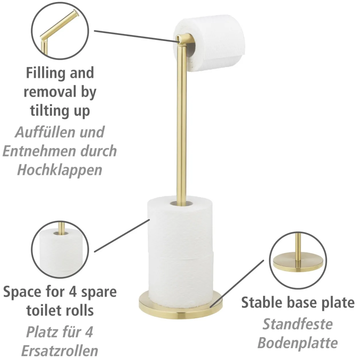 Toilettenpapierhalter 2 IN 1