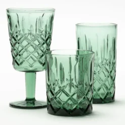 Trinkglas CUT grün