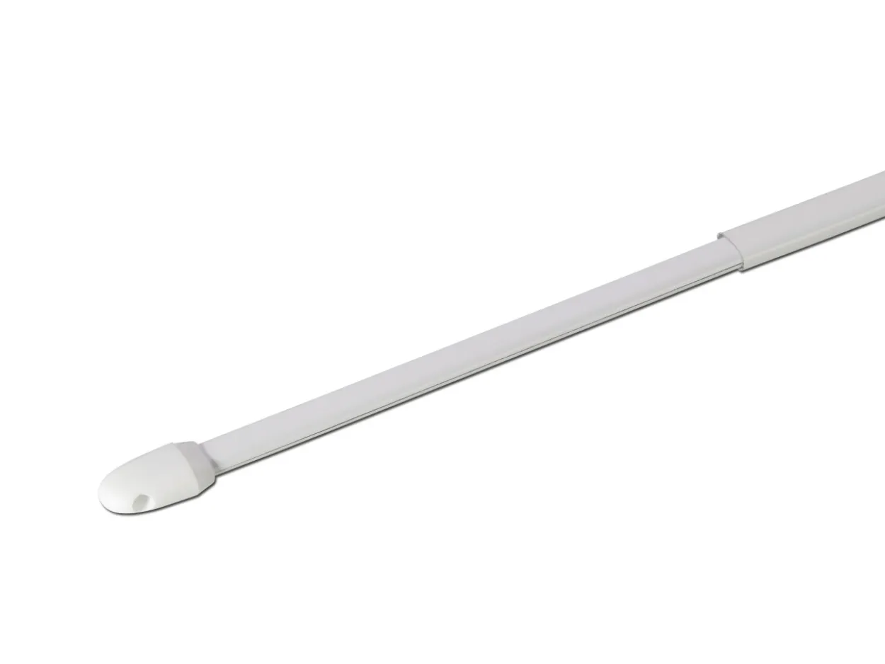 Vitragestange weiß, 2 Stück